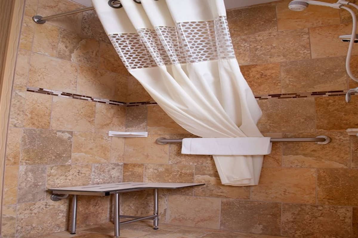 free toiletries, hair dryer, towels