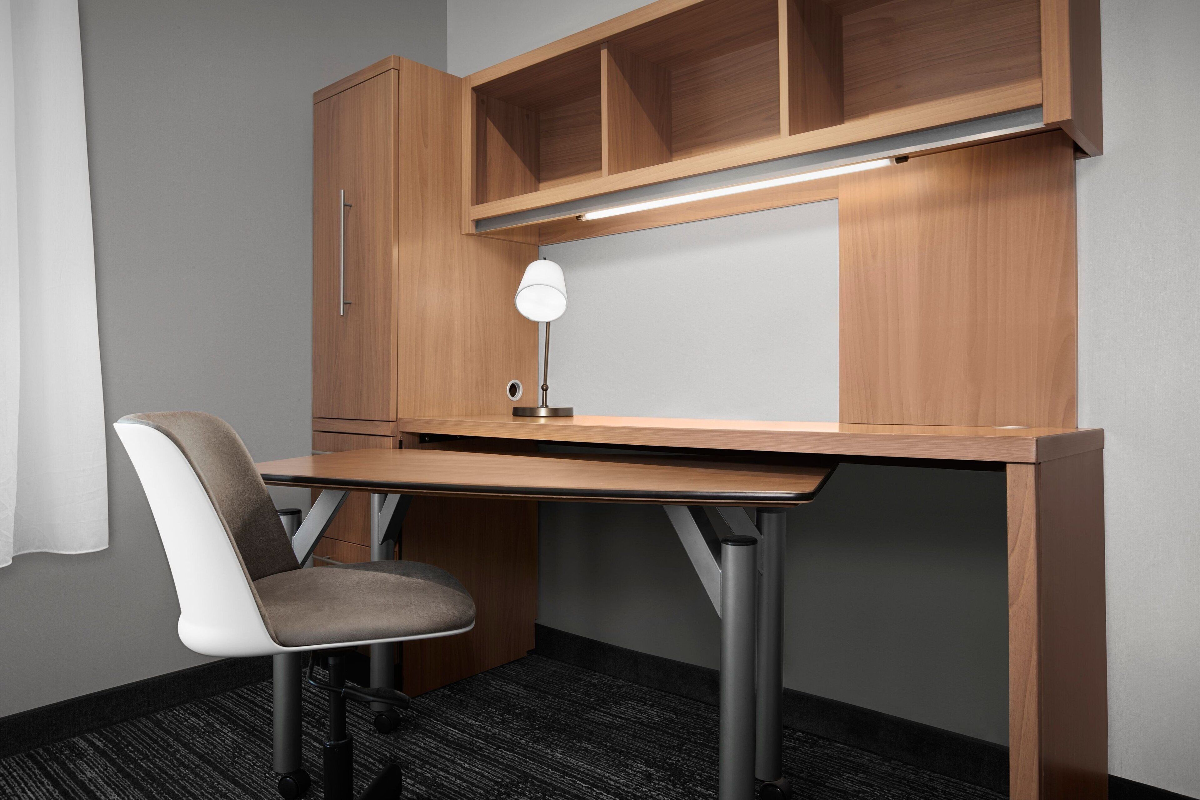 in-room safe, desk, blackout curtains, iron/ironing board