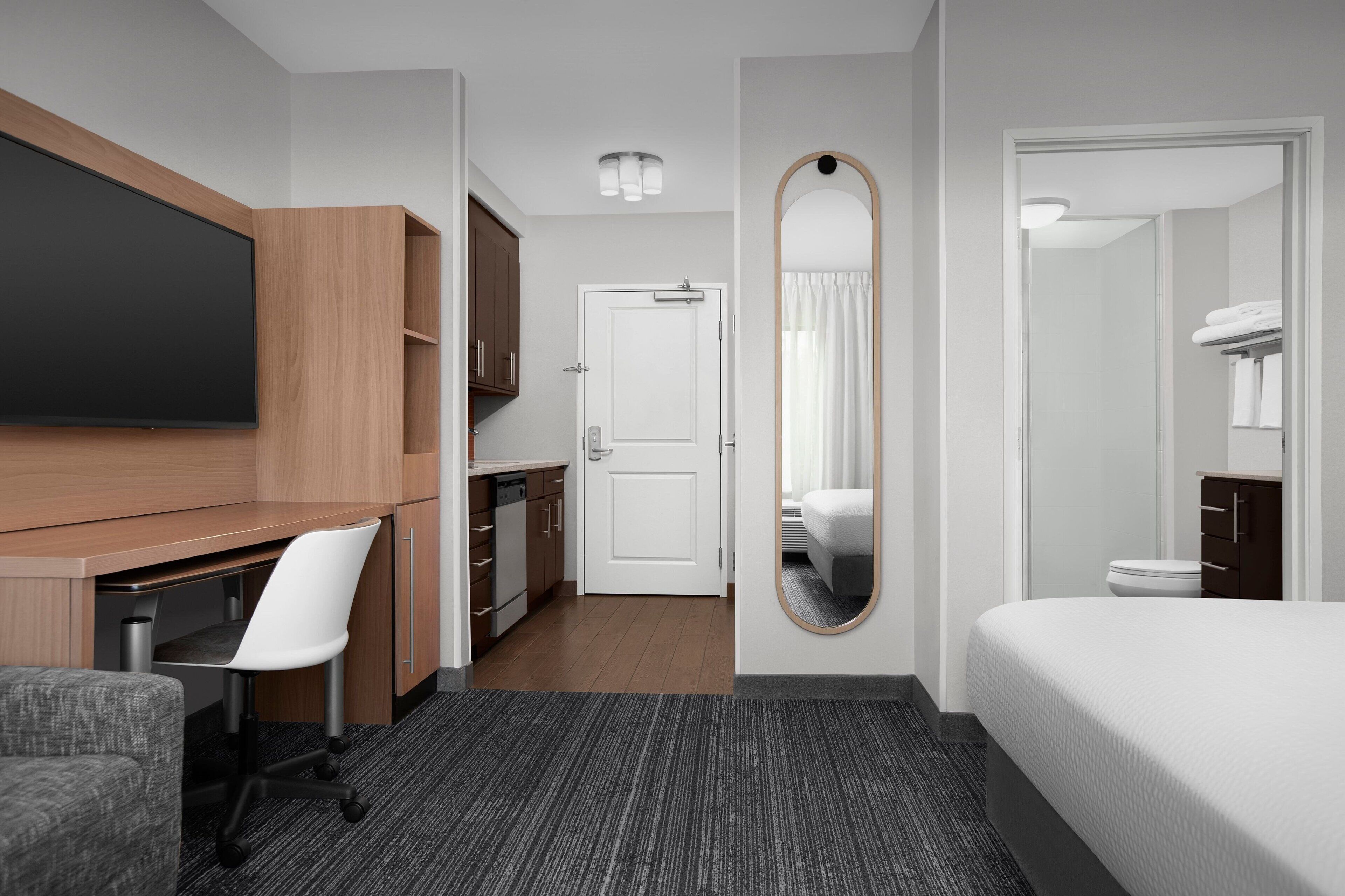 in-room safe, desk, blackout curtains, iron/ironing board