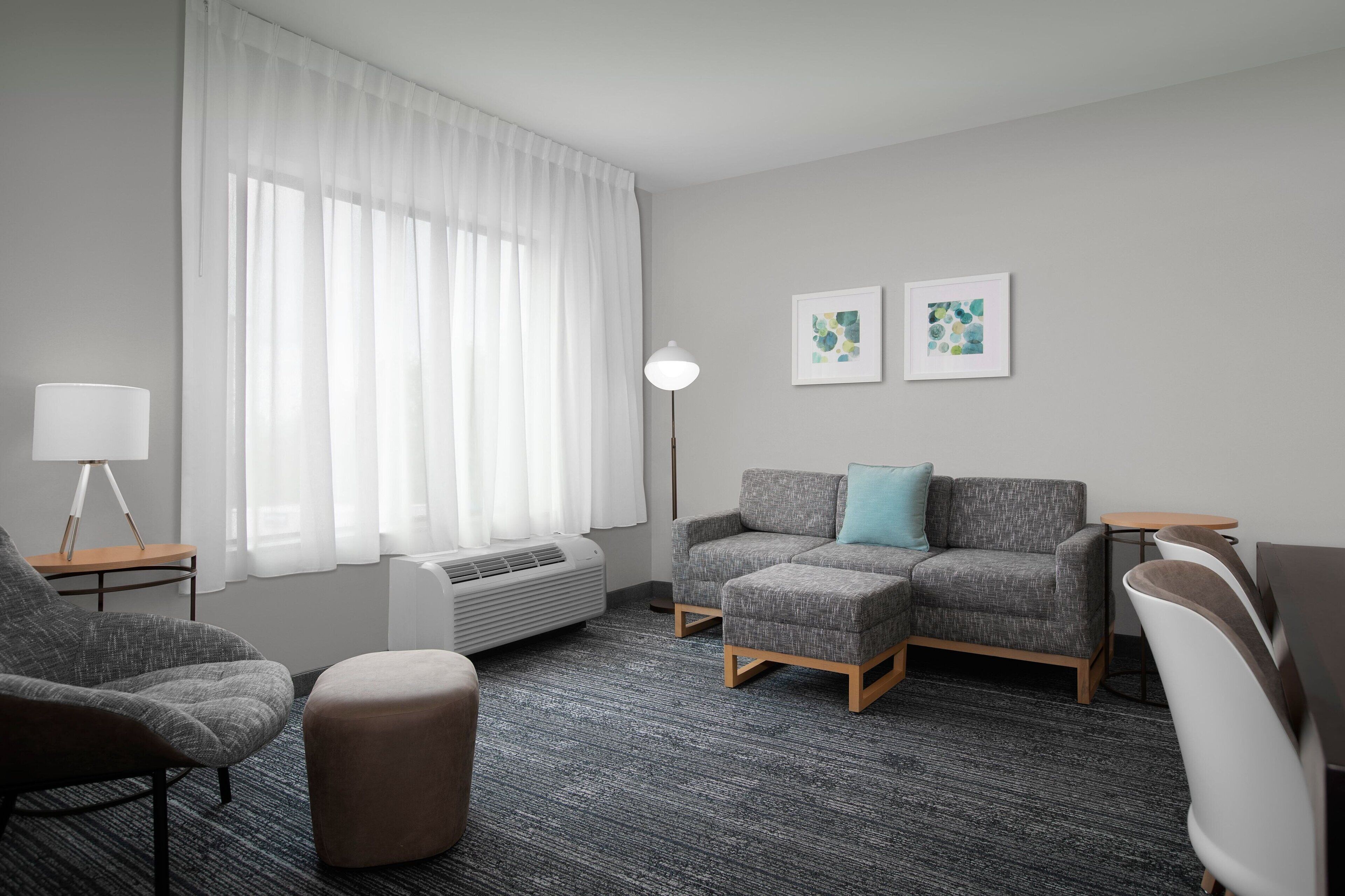 suite, 2 bedrooms (hearing accessible) | living area | 37-inch flat-screen tv with cable channels, tv