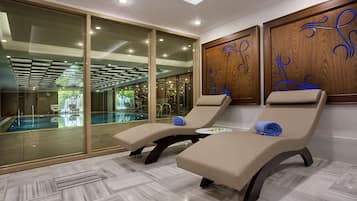 Salas de tratamiento para parejas, sauna y baño turco o hammam