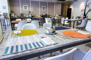 Daily buffet breakfast (EUR 8 per person)