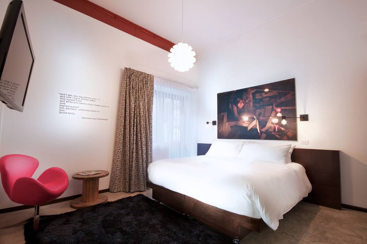 Literie de qualité supérieure, couette en duvet d'oie, minibar