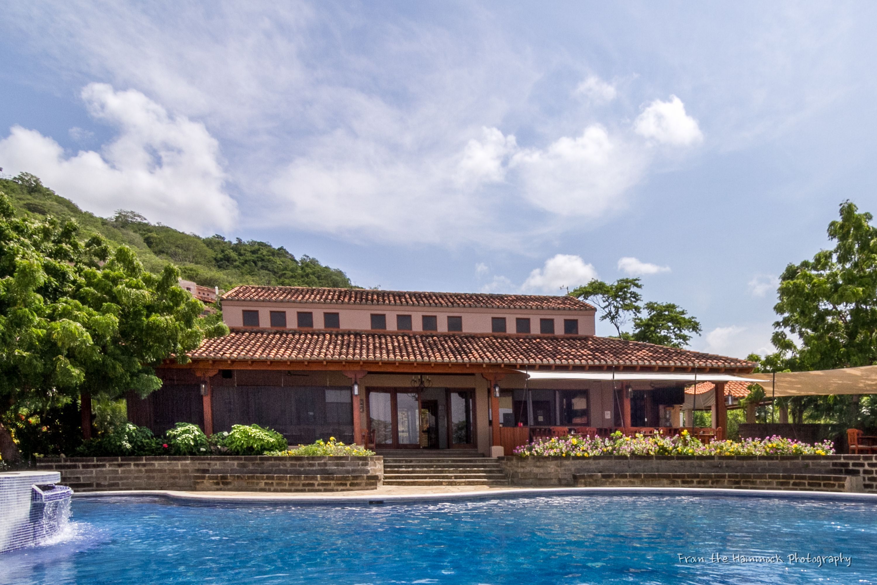 屋外プール、プール パラソル、サンラウンジャー