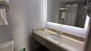 Free toiletries, hair dryer, towels