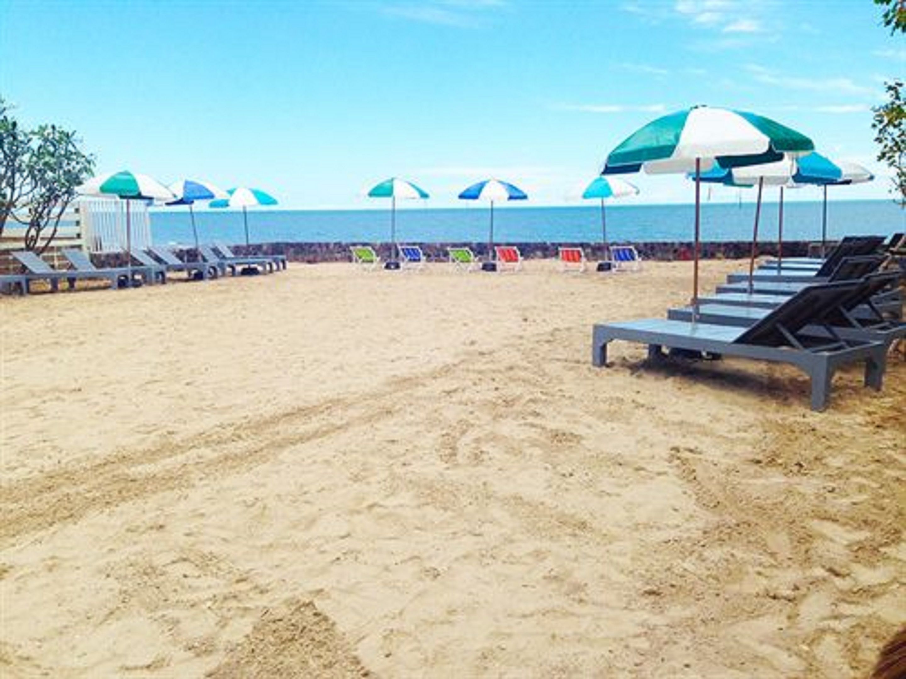 private beach nearby