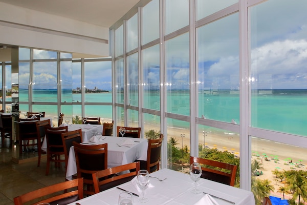 Breakfast, lunch, dinner served; Brazilian cuisine, sea views
