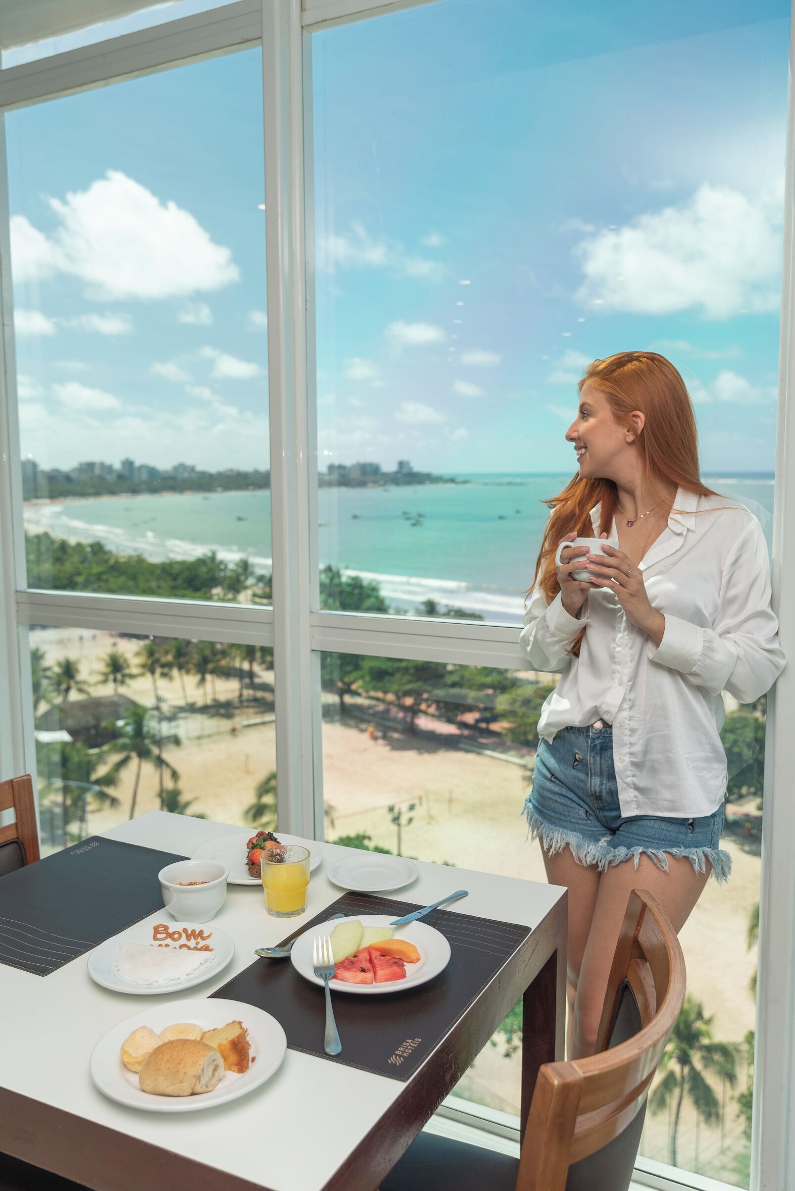 breakfast, lunch, dinner served; brazilian cuisine, sea views
