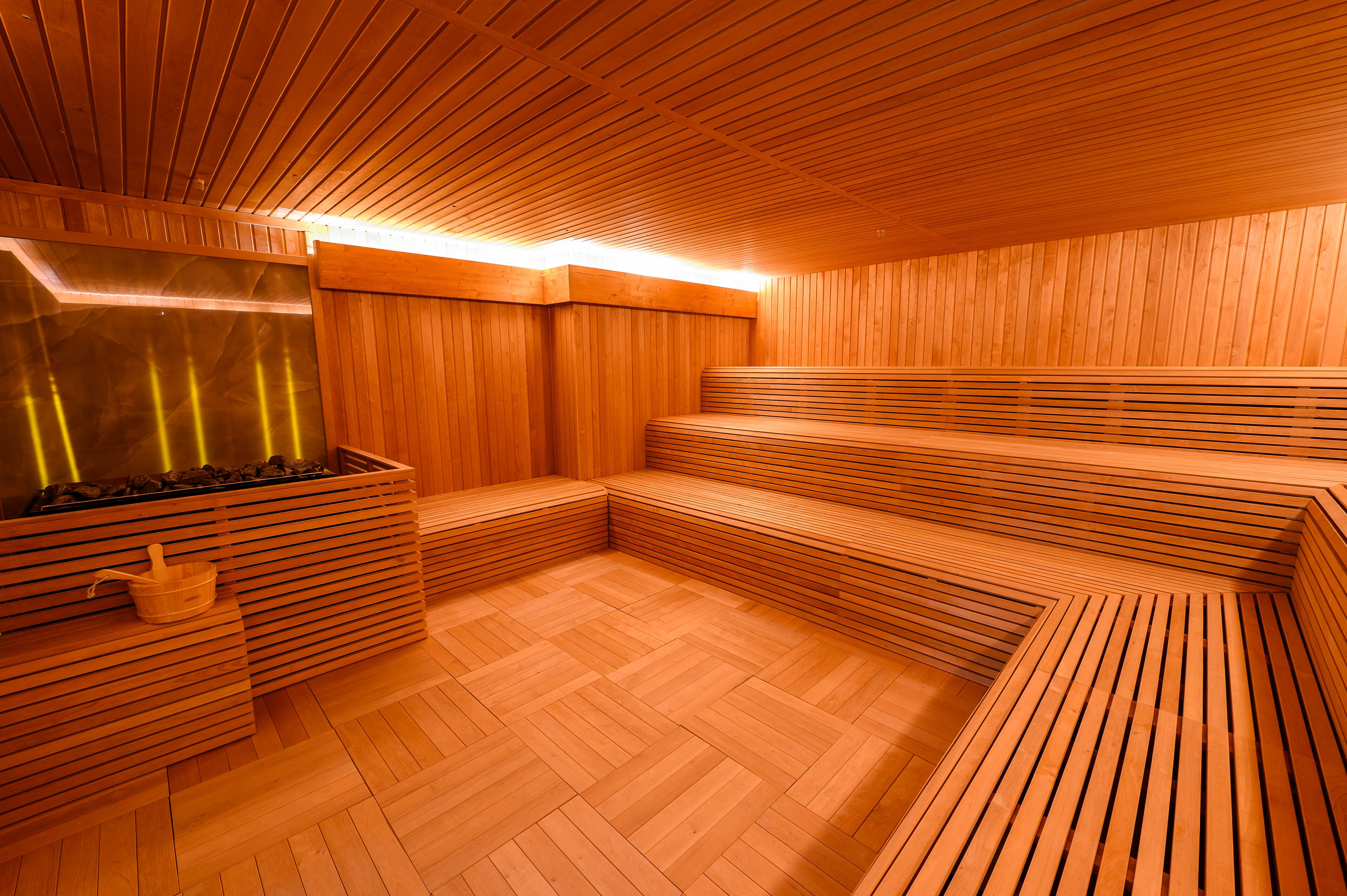 sauna, steam room