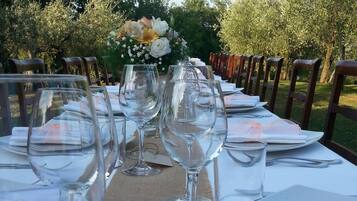 Aussenbereich für Hochzeiten