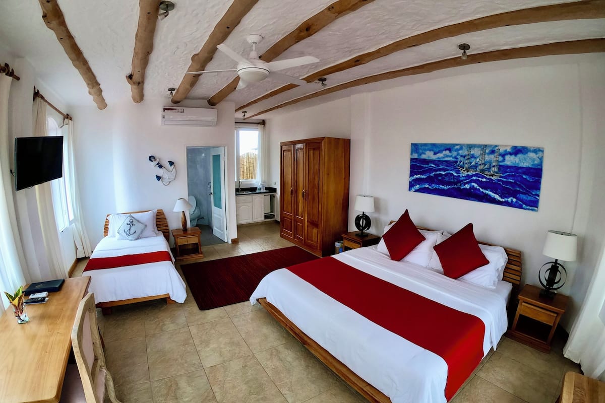 1 habitación y ropa de cama de alta calidad
