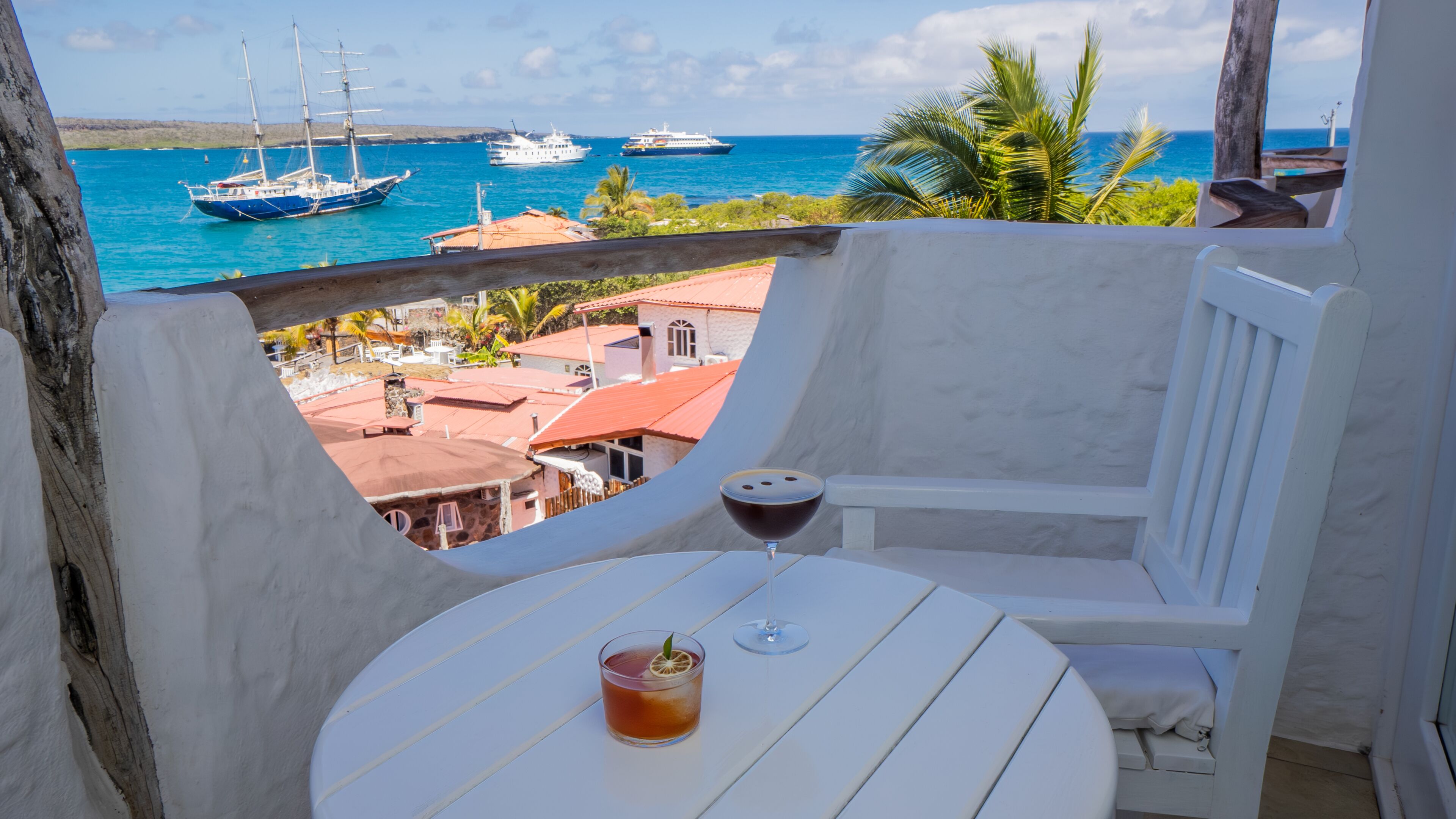Standard Double Room, 1 Queen Bed, Ocean View | Terrace/patio
