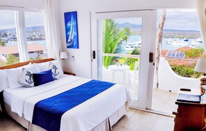 Standard Double Room, 1 Queen Bed, Ocean View | Premium bedding, in-room safe, individually decorated, desk - Angermeyer Waterfront Inn (Puerto Ayora)