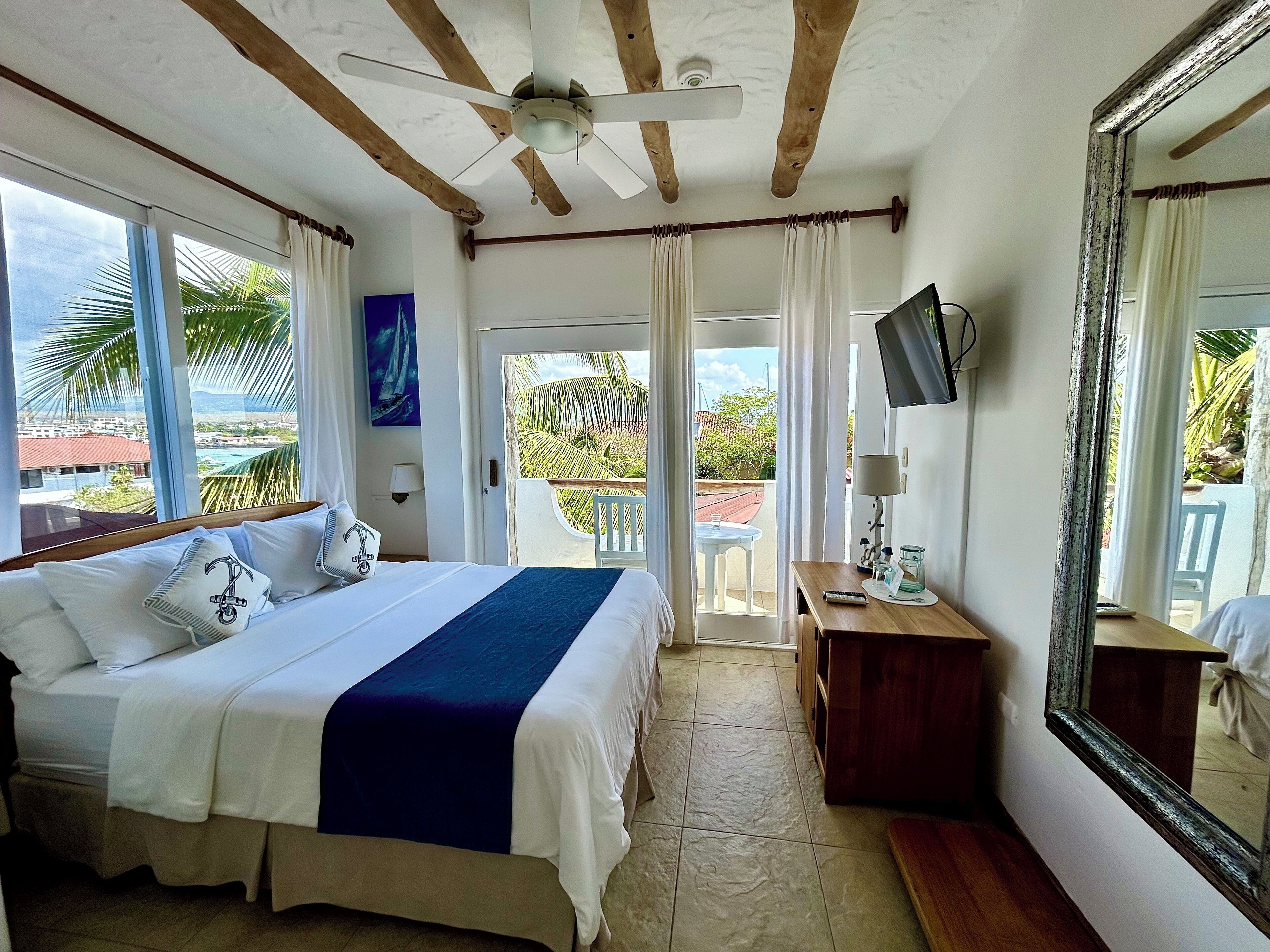 standard double room, 1 queen bed, ocean view | 1 bedroom, premium bedding, minibar, in-room safe