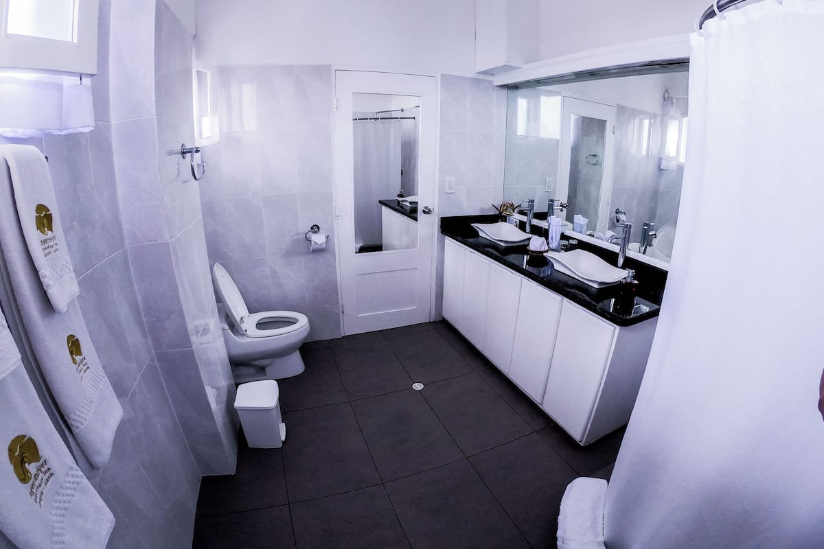 superior double room, sea view | bathroom | free toiletries, hair dryer, towels, soap