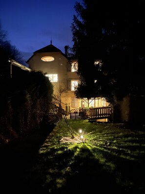 Front of property – evening/night
