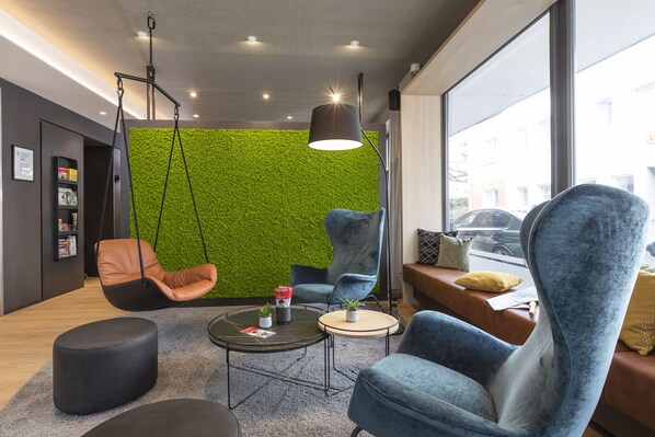 Sitteområde i lobbyen