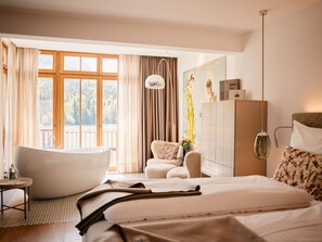 Double Room, Balcony, Lake View (Gößl) | Hypo-allergenic bedding, minibar, in-room safe, desk