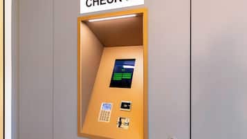 Check-in/check-out kiosk