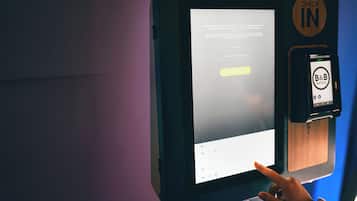 Mostrador para check-in y check-out