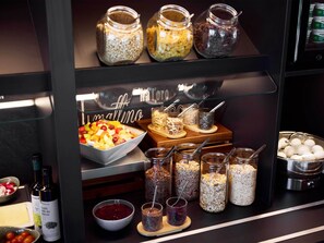 Daily buffet breakfast (EUR 12.90 per person)