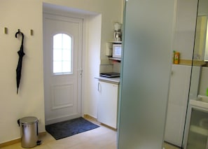 Estúdio, 1 cama de solteiro, cozinha americana, no piso térreo (Cottage) | Roupas de cama premium, individualmente decorados