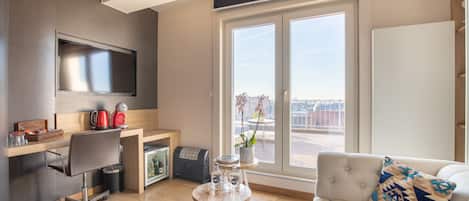 Chambre Double Deluxe, terrasse, vue ville | Vue de la chambre
