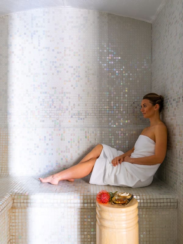 Couples treatment rooms, sauna, steam room, body treatments, body wraps