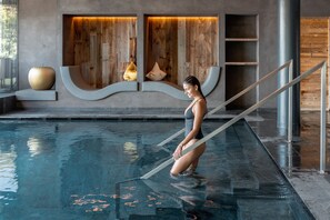 Indoor pool, 2 outdoor pools, open 7:30 AM to 8 PM, pool umbrellas