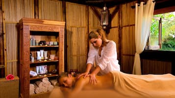Sauna, soins corporels, soins d'aromathérapie, gommages corporels