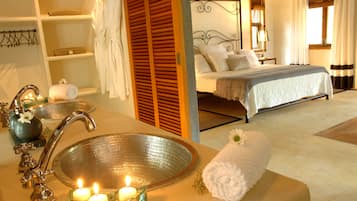 Suite, Private Pool, Garden View | Bathroom sink