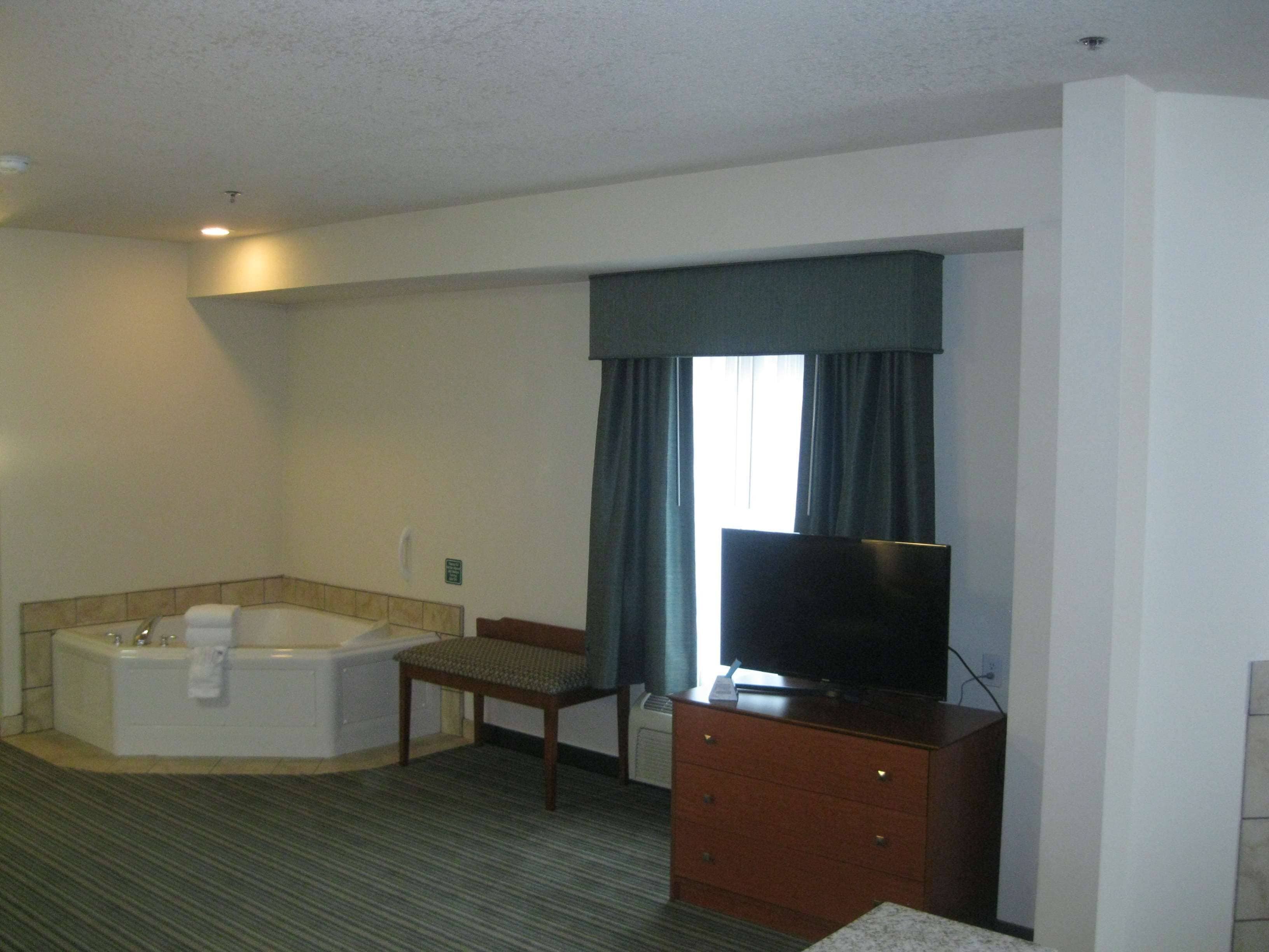 suite, 1 king bed, non smoking, jetted tub (with sofabed) | 1 bedroom, desk, blackout curtains, iron/ironing board