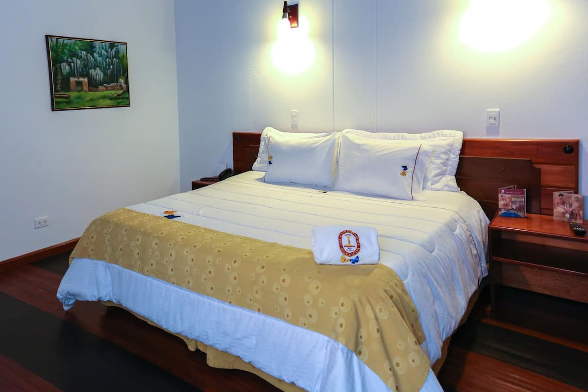 Ropa de cama de alta calidad, edredones de plumas, minibar y caja fuerte