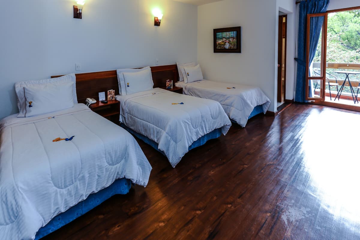 Ropa de cama de alta calidad, edredones de plumas, minibar y caja fuerte