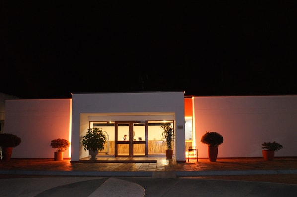 Front of property – evening/night