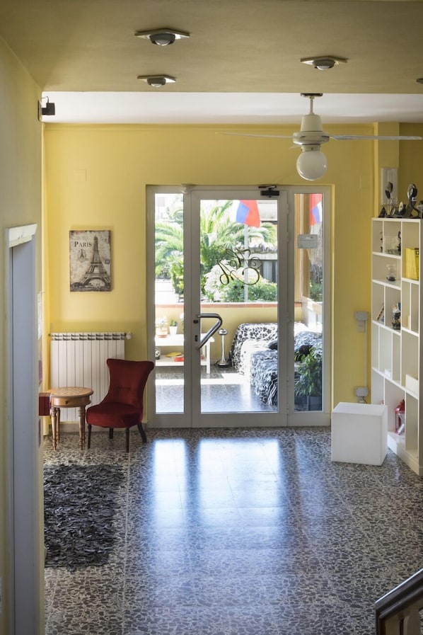 Interior entrance