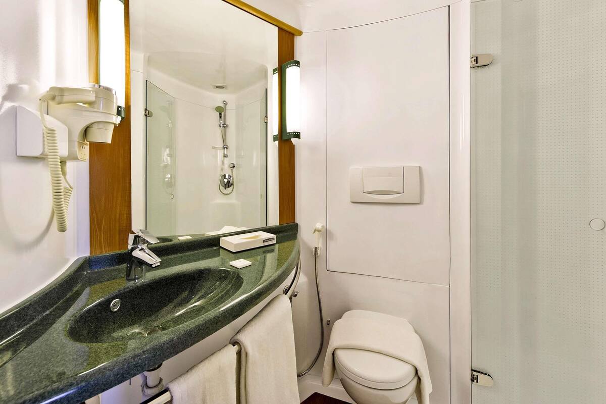 In-room safe, desk, laptop workspace, blackout curtains