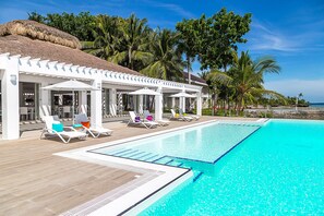 3 outdoor pools, free pool cabanas, pool umbrellas - Pacific Cebu Resort  (Lapu-Lapu)