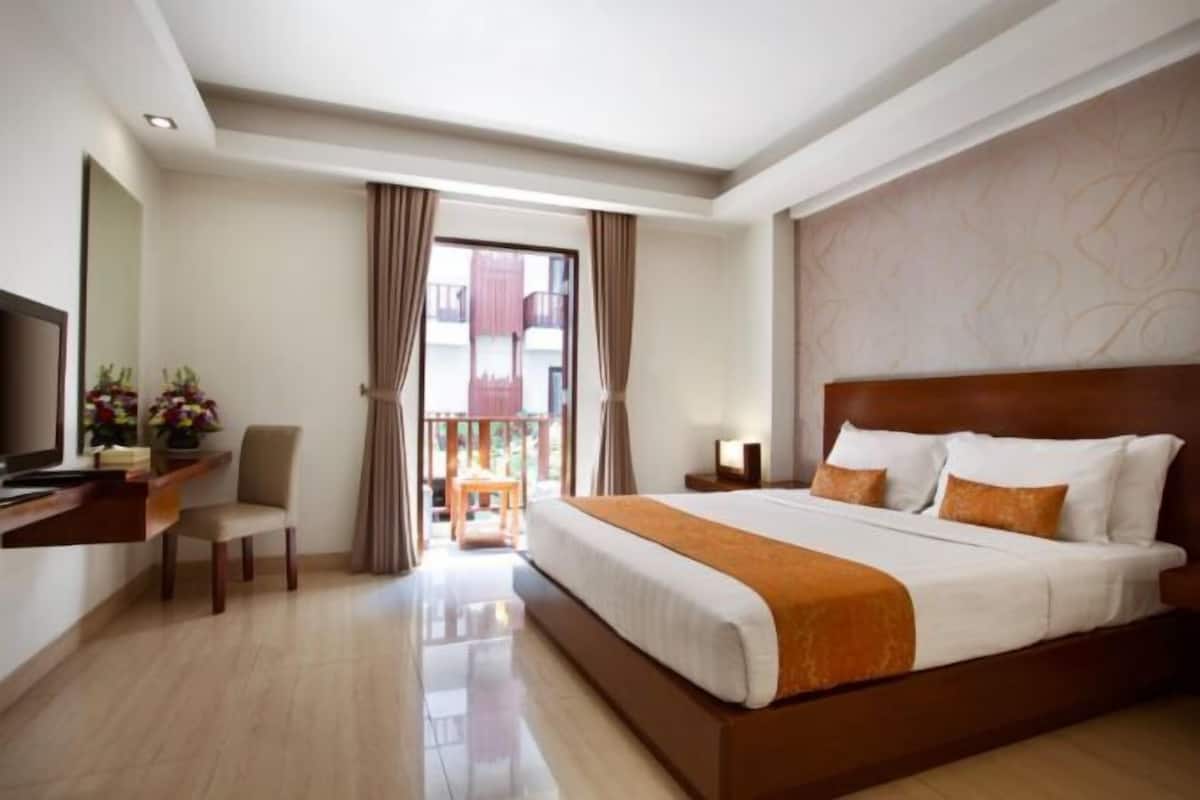 1 chambre, matelas mémoire de forme, minibar