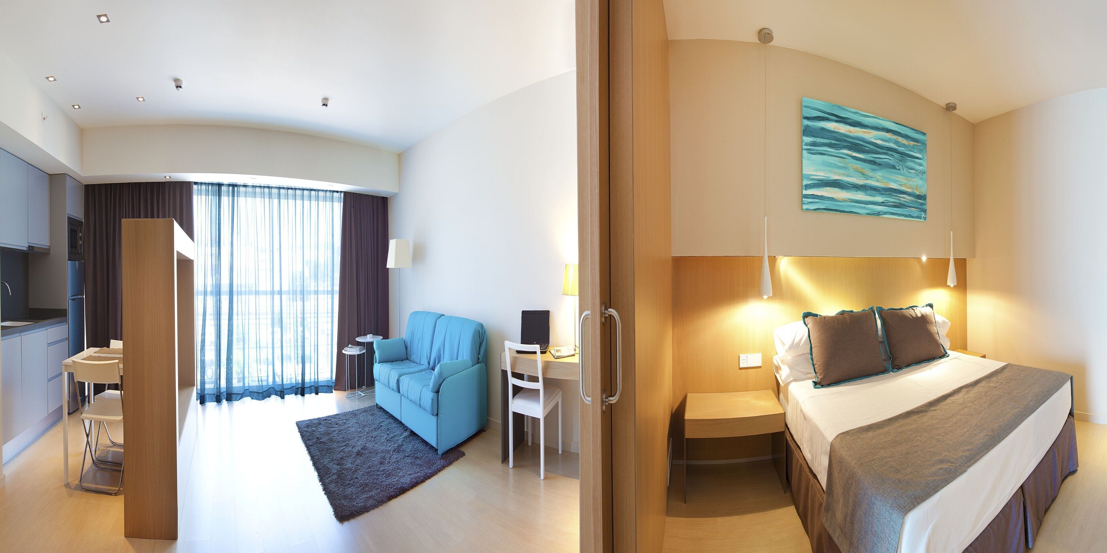 In-room safe, desk, laptop workspace, soundproofing