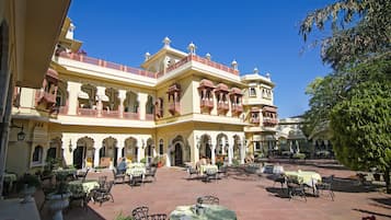 Breakfast, lunch, dinner served; Indian cuisine, pool views