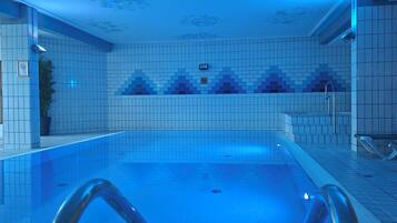2 indoor pools, pool umbrellas, sun loungers