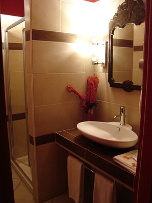 Double Room, Private Bathroom | Bilik Mandi | Pancuran mandi, hulu semburan mandi hujan 
