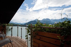 奢华公寓, 2 间卧室, 双浴室, 山景 (Bergkristall) | 阳台