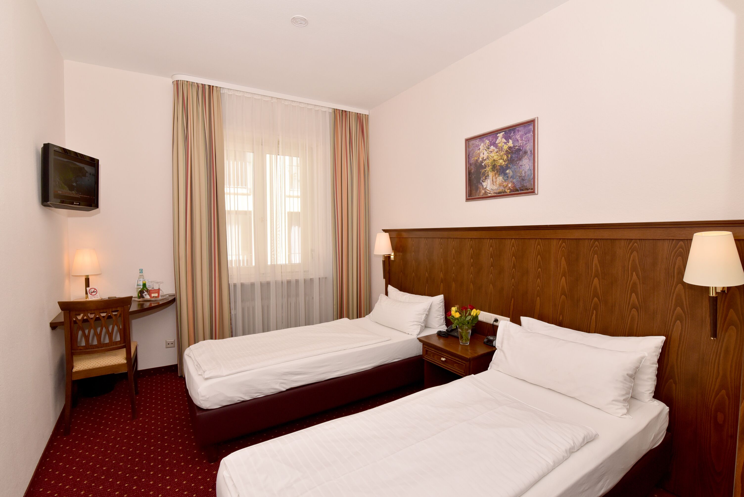 economy double room | 1 bedroom, premium bedding, in-room safe, blackout curtains