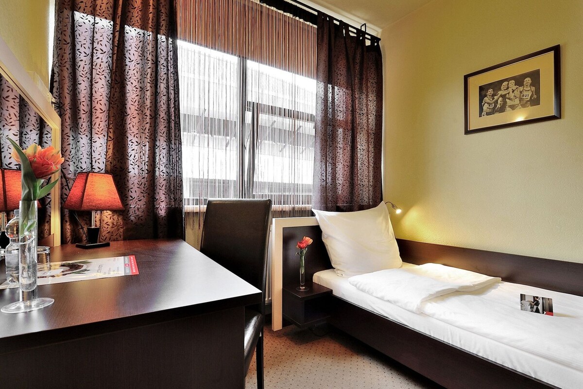 Pillowtop beds, desk, iron/ironing board (on request), WiFi (free)