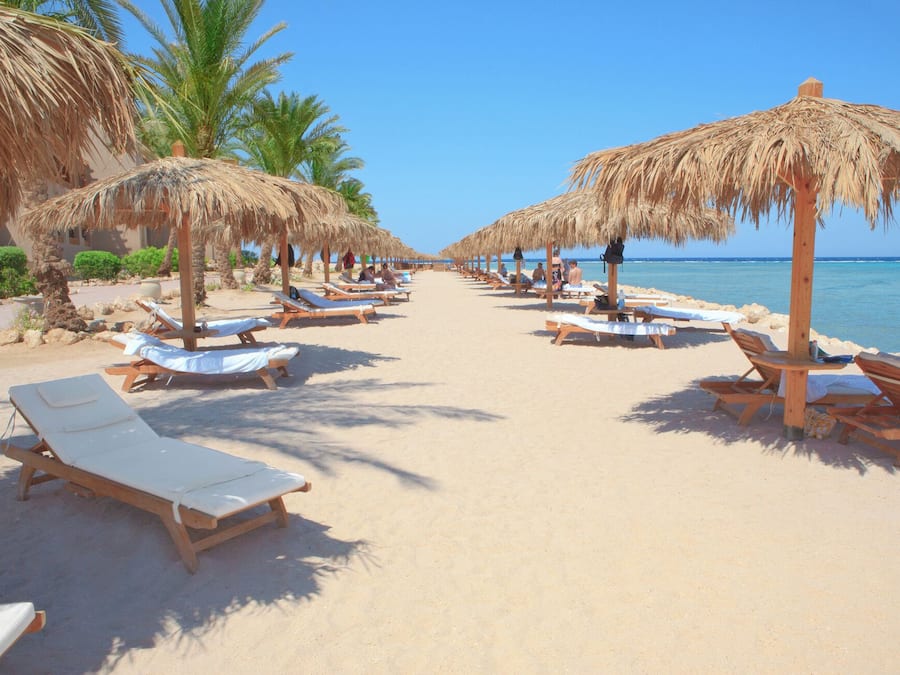 Private beach, white sand, free beach cabanas, sun-loungers