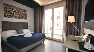 Ropa de cama de alta calidad, edredón y minibar