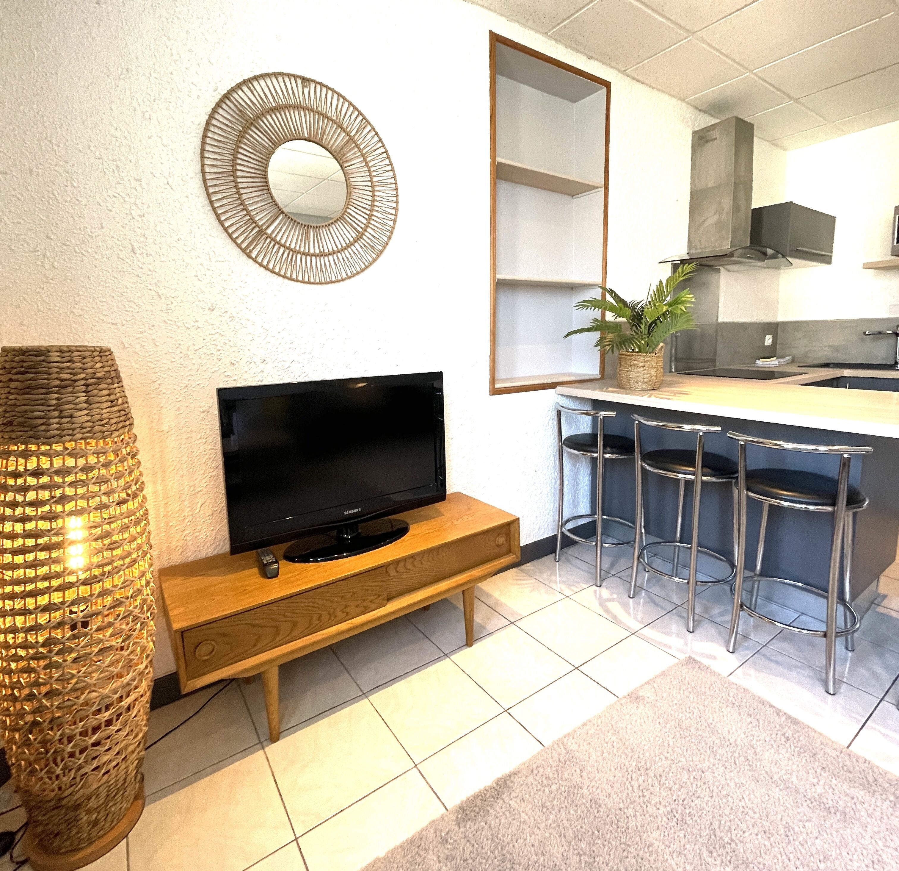 superior apartment, 1 bedroom | living area | 50-cm flat-screen tv with cable channels, tv