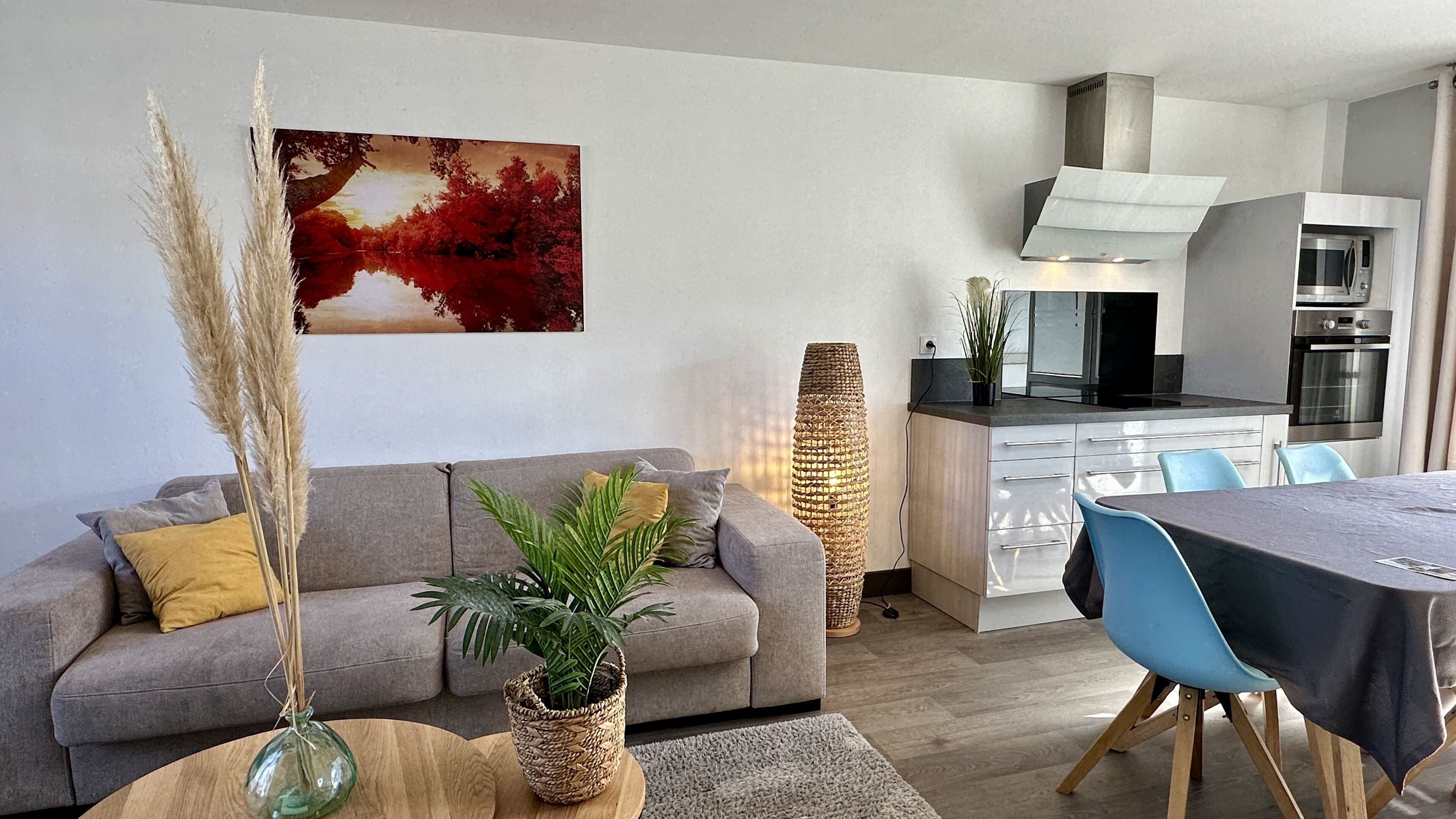 Căn hộ Superior, 2 phòng ngủ | Khu phòng khách | TV màn hình phẳng 50-cm có truyền hình cáp, TV 